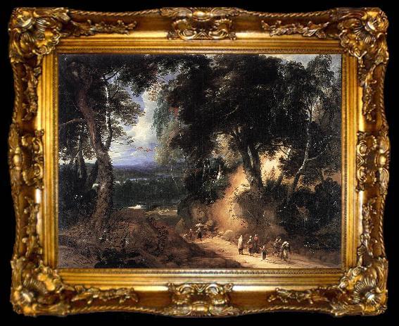 framed  VADDER, Lodewijk de The Soignes Forest wet, ta009-2